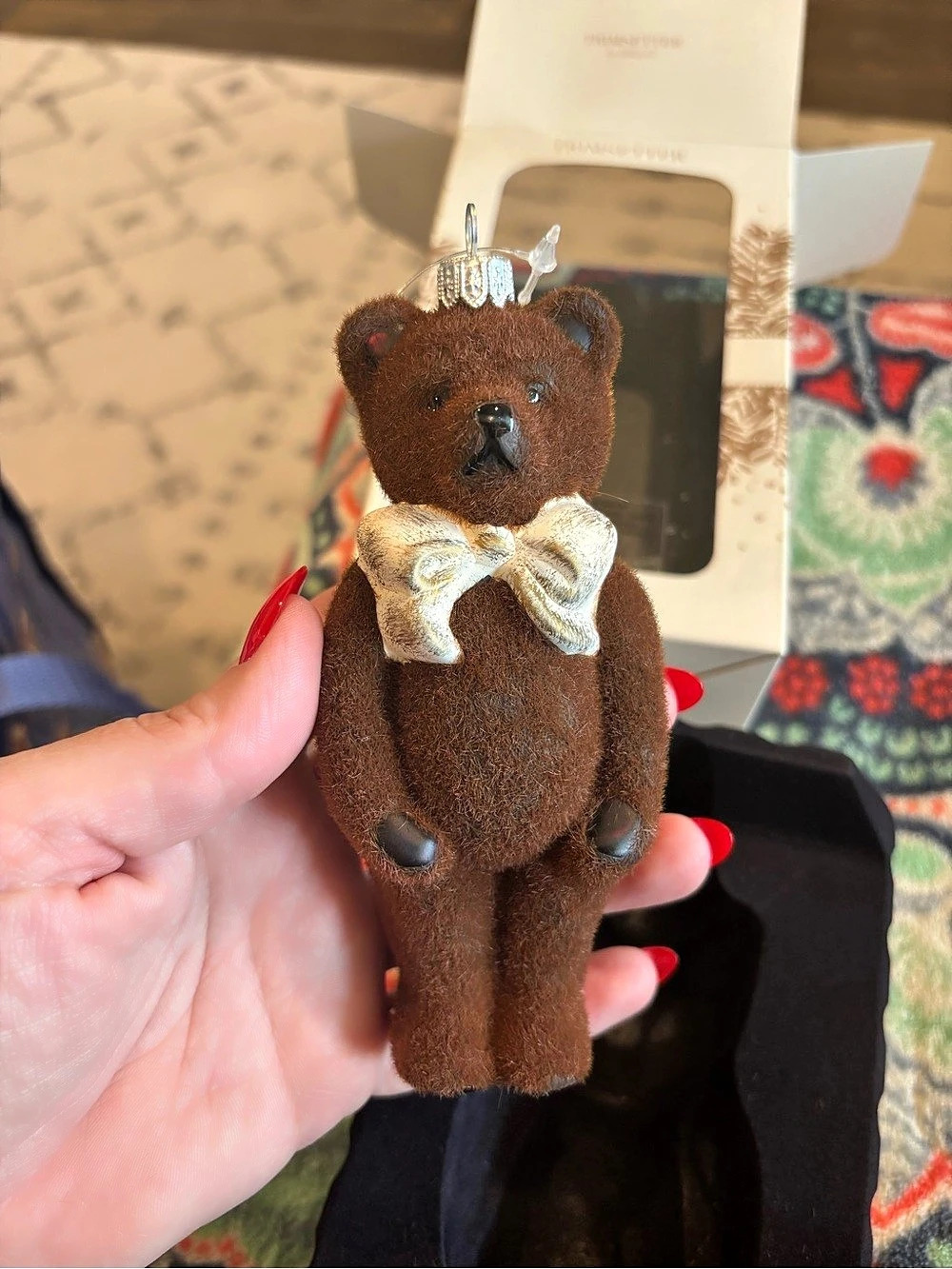 Dillards Bear Ornament Brown Bear Christmas Ornament NWT